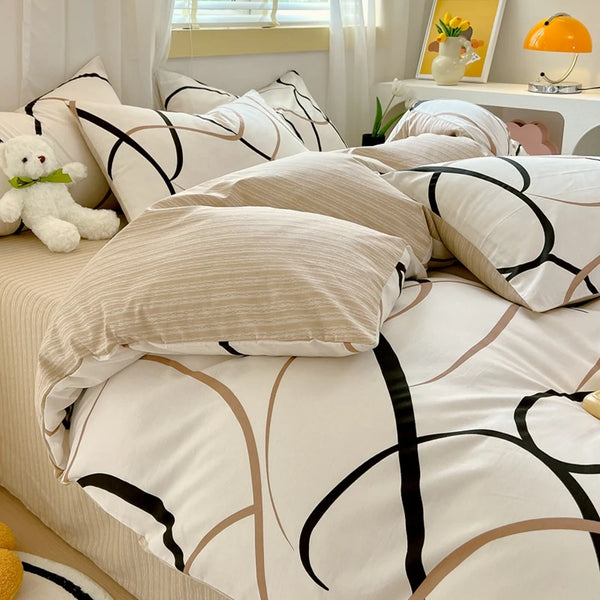 Cozy Geometric Duvet Delight