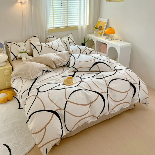 Cozy Geometric Duvet Delight