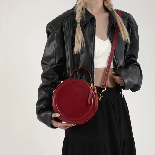 Chic Vintage Leather Crossbody Bag