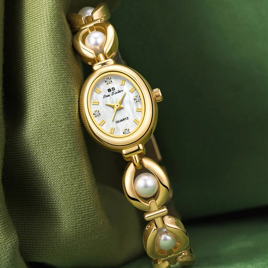 Luxe Pearl Women's Waterproof Watch