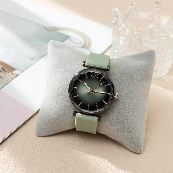Chic Green Silicone Women