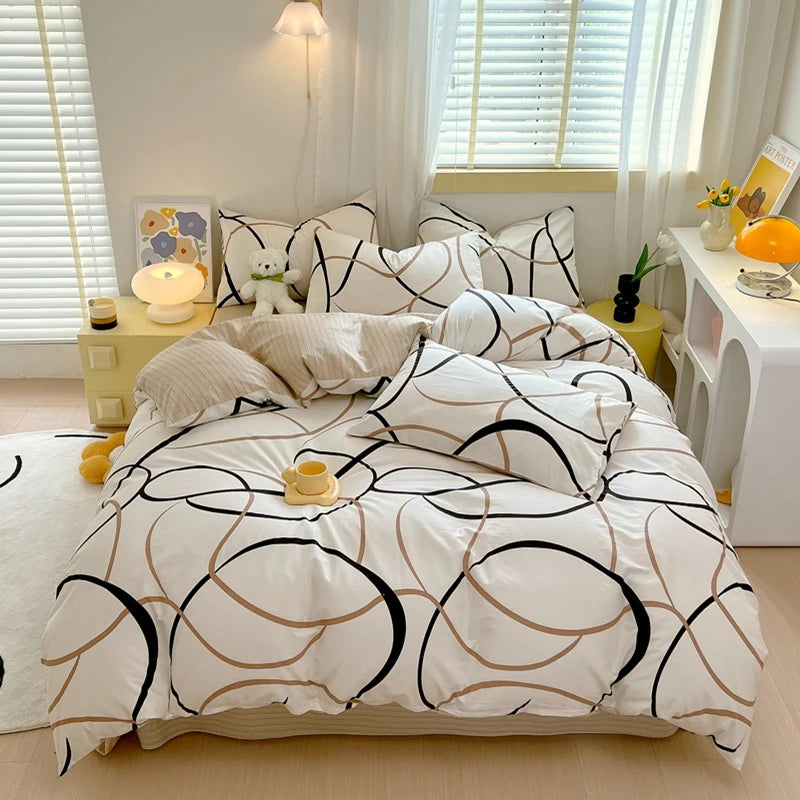 Cozy Geometric Duvet Delight