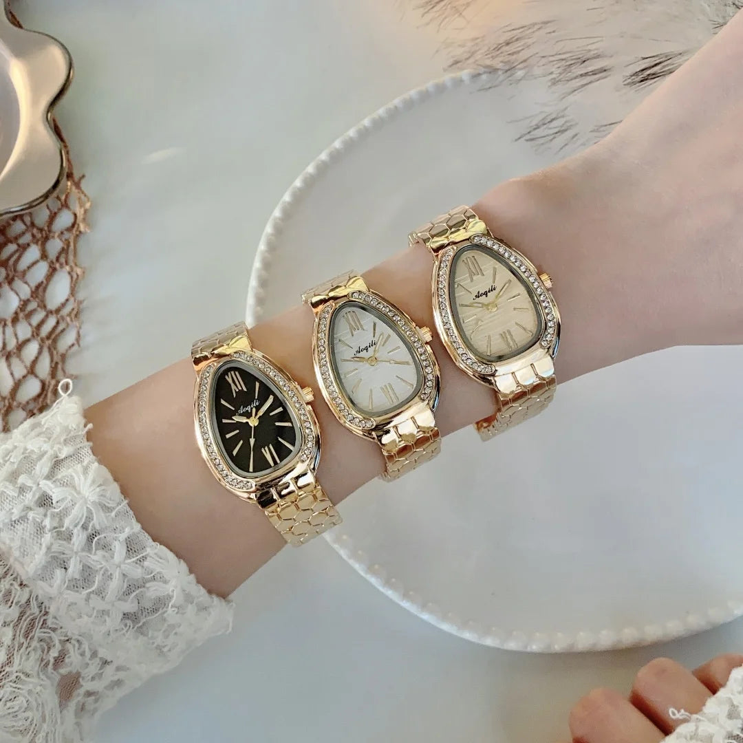Elegant Gold & Silver Women's Watch