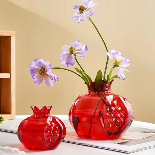 Pomegranate Glass Vase Delight